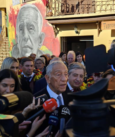 Marcelo inaugura Mural em Podence, fotografia 15 de 32
