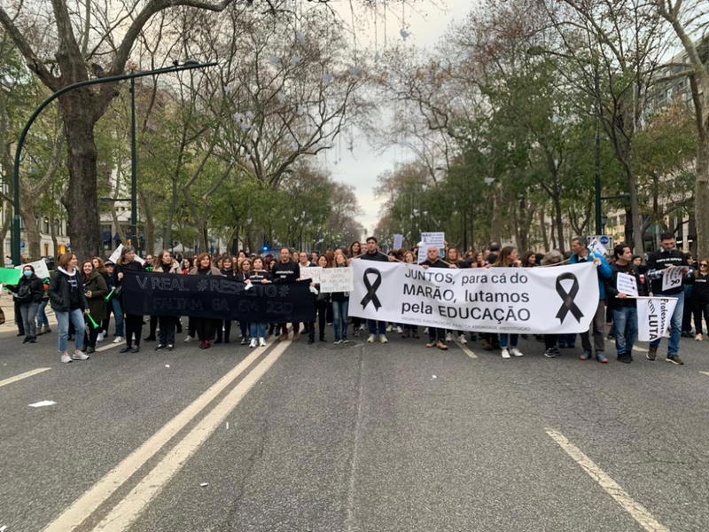 Professores transmontanos juntam-se aos colegas em Lisboa