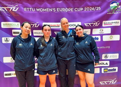 CTM Mirandela afastado nos 'quartos' da Taça Europa feminina em ténis de mesa