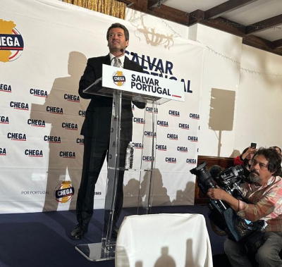 Ventura diz que escolha de Hernâni Dias em Bragança mostra que não quer combater corrupção
