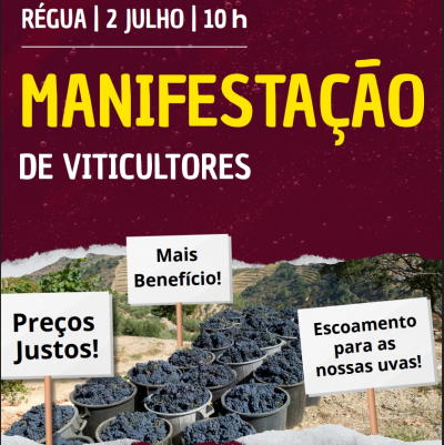 Manifestação de viticultores na Régua dia 2 de julho