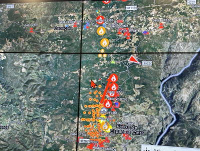 Mais de 200 operacionais em combate no Parque Natural de Douro Internacional
