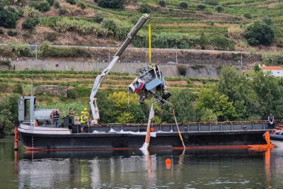 Helicóptero que caiu no Douro em 2024 violou altitude mínima