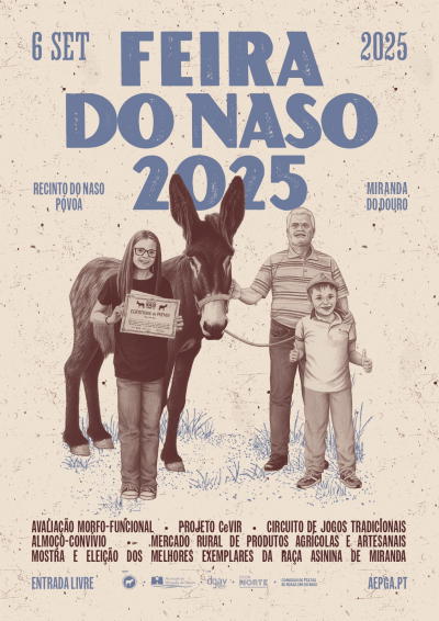Naso acolhe a 06 de setembro Concurso Nacional da Raça Asinina de Miranda