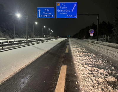 A24 cortada entre Fortunho e Vila Pouca de Aguiar em Vila Real