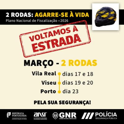 Campanha destinada a motociclistas arranca terça-feira em Vila Real