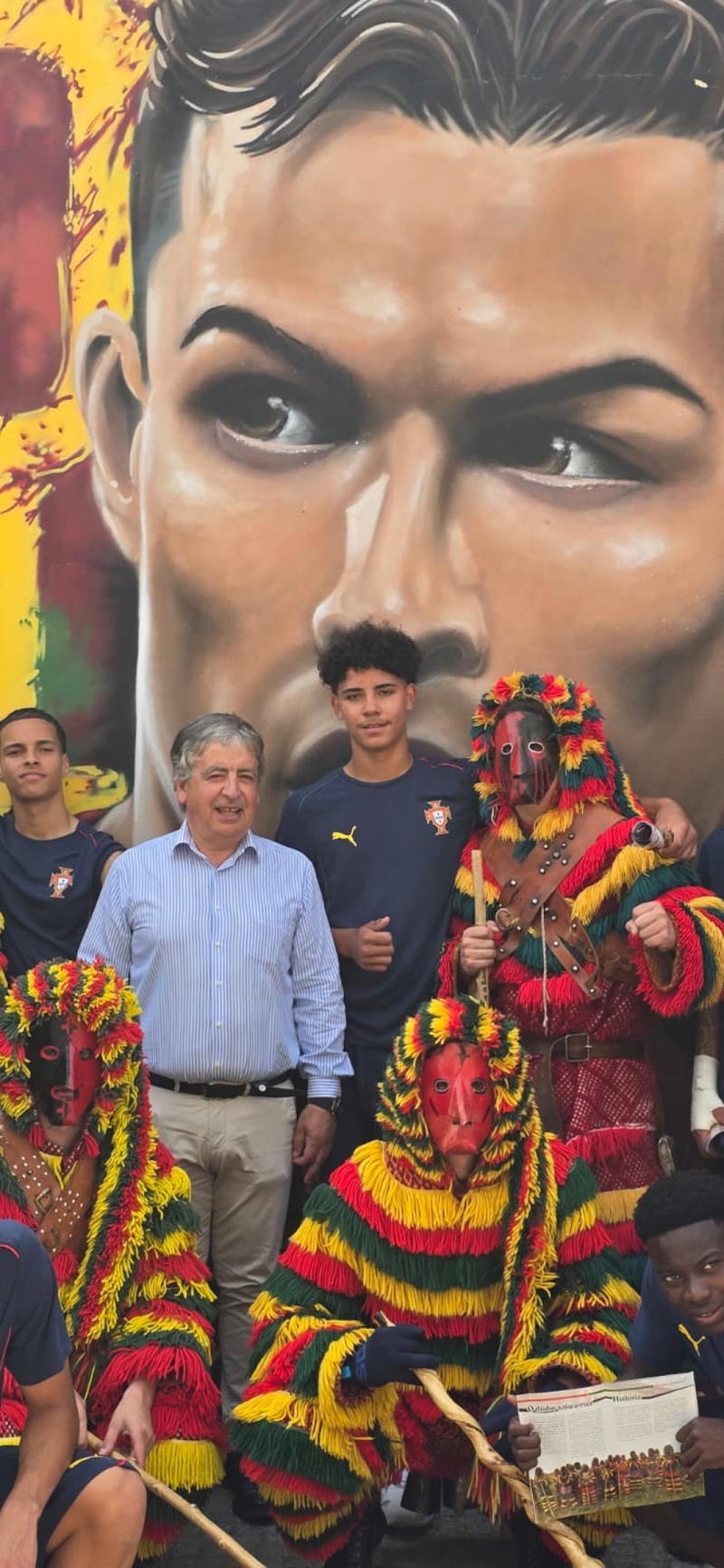 Seleções Sub-16 visitam Podence durante o Torneio de Desenvolvimento da UEFA