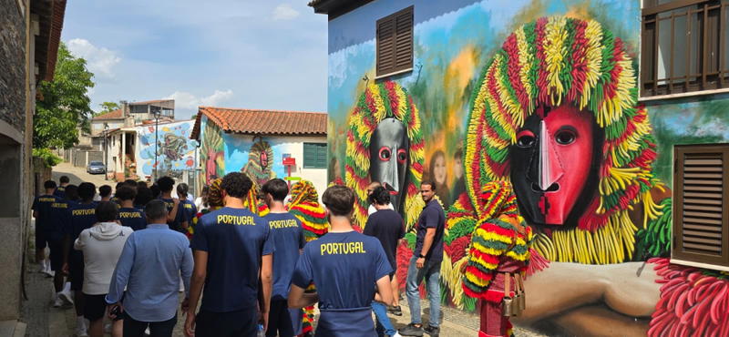 Seleções Sub-16 visitam Podence durante o Torneio de Desenvolvimento da UEFA