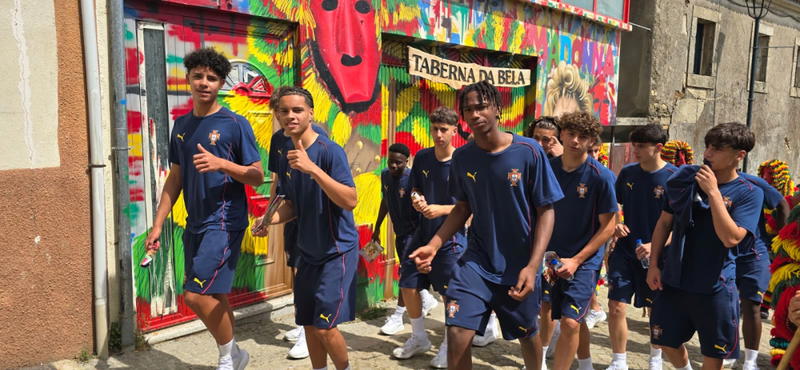 Seleções Sub-16 visitam Podence durante o Torneio de Desenvolvimento da UEFA