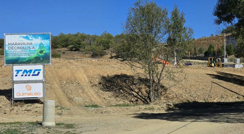 Fábrica de água está a ser construída em aldeia de Bragança num investimento de 20 ME