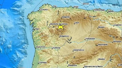 Sismo de 4,0 com epicentro em Priaranza del Bierzo em Espanha sentido também em Portugal