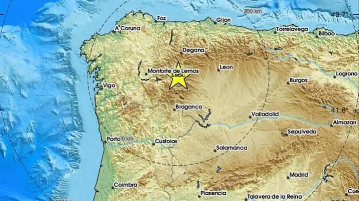 Sismo de 4,0 com epicentro em Priaranza del Bierzo em Espanha sentido também em Portugal