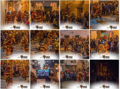 Os Caretos em Paul, na Festa Santa Bebiana na Covilhã 
