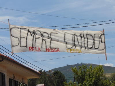 Caminhada contra a mina em Morgade