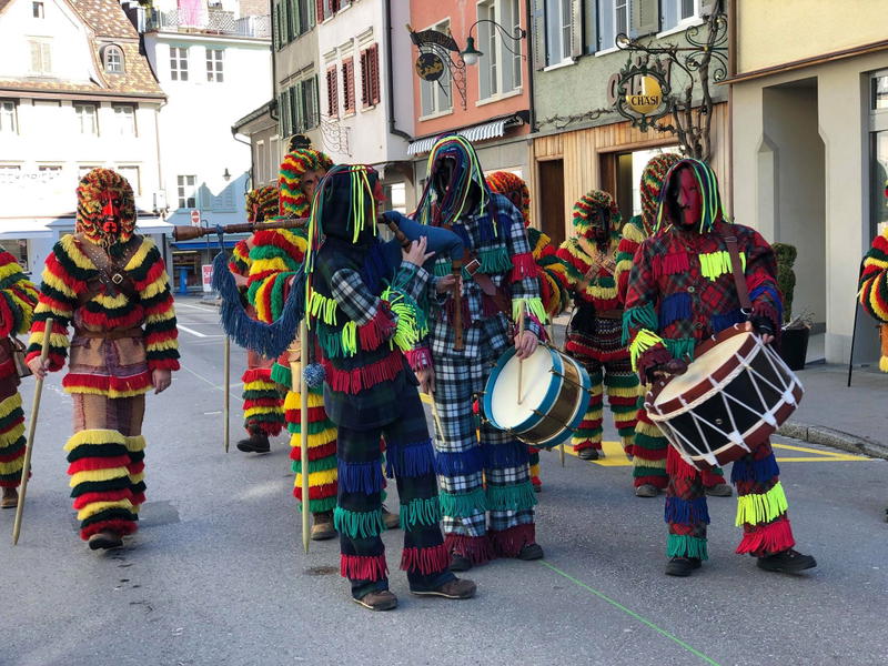 Caretos de Podence, no festival europeu de Máscaras na Suíça