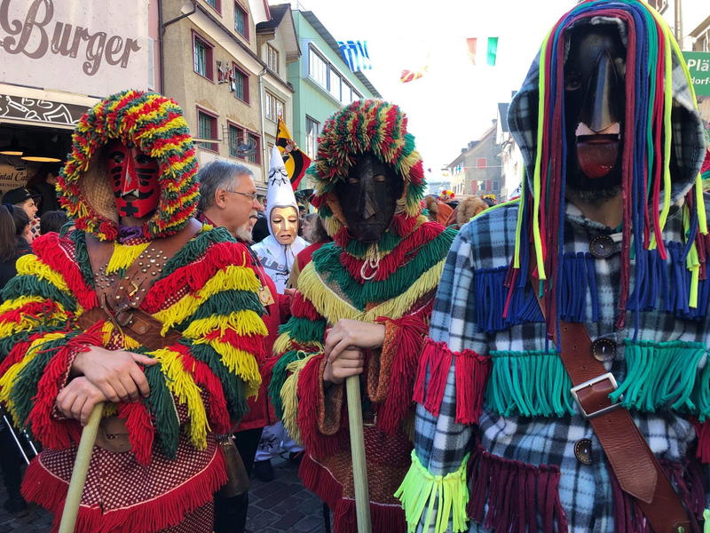 Caretos de Podence, no festival europeu de Máscaras na Suíça