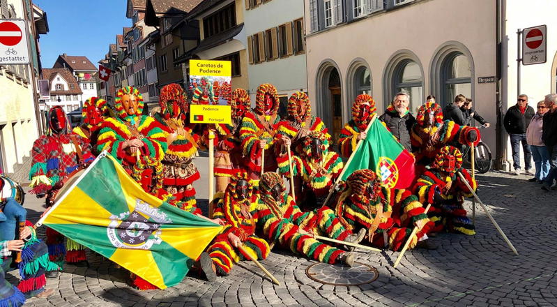 Caretos de Podence, no festival europeu de Máscaras na Suíça