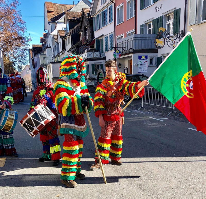 Caretos de Podence, no festival europeu de Máscaras na Suíça