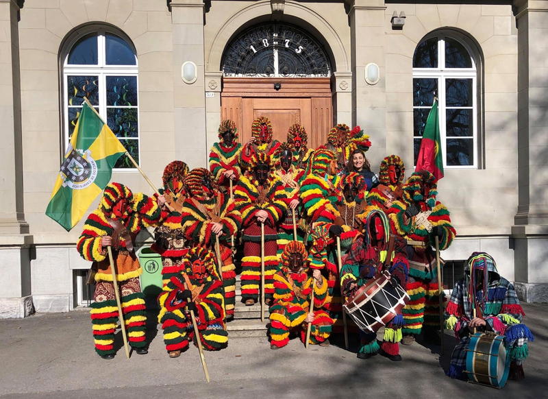 Caretos de Podence, no festival europeu de Máscaras na Suíça