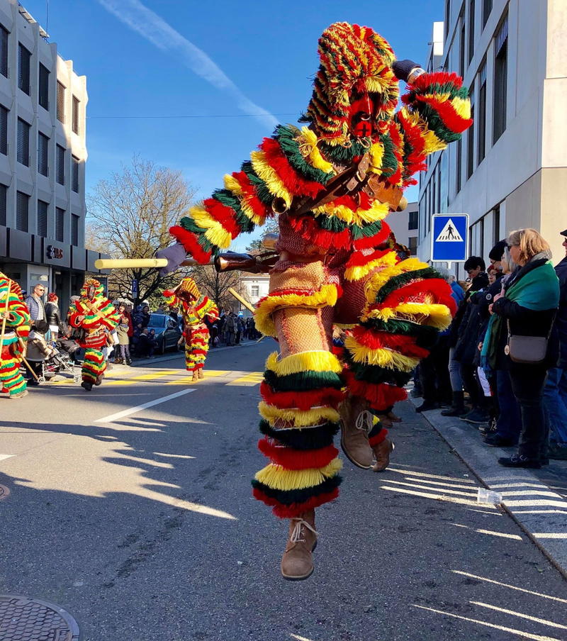 Caretos de Podence, no festival europeu de Máscaras na Suíça