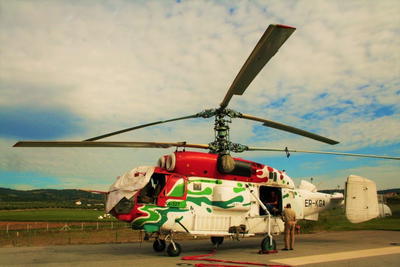 Kamov em Macedo reforça combate às chamas na região