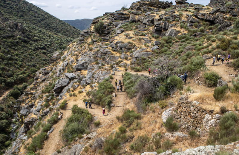 Calçada de Alpajares na rota dos Caminhos de Santiago