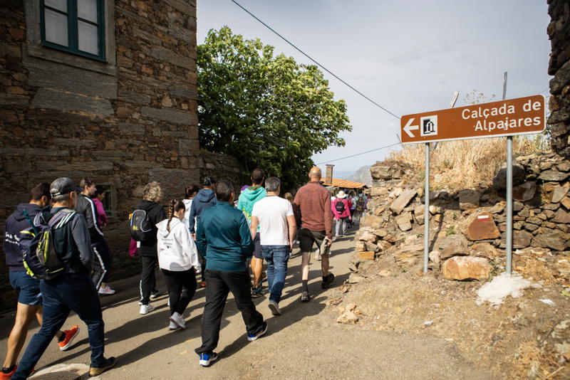 Calçada de Alpajares na rota dos Caminhos de Santiago