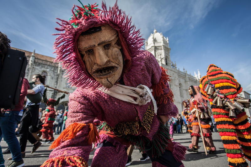Caretos de Trás-os-Montes no Festival Internacional da Máscara Ibérica