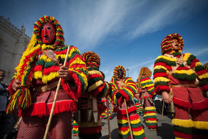 Caretos de Trás-os-Montes no Festival Internacional da Máscara Ibérica